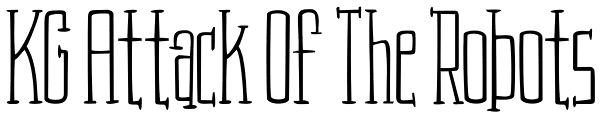 KG Attack Of The Robots Font