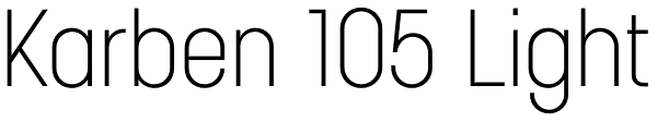 Karben 105 Light Font