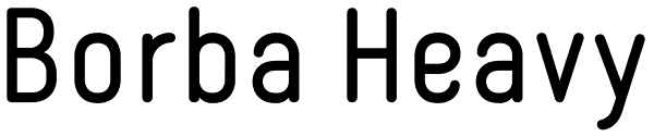 Borba Heavy Font