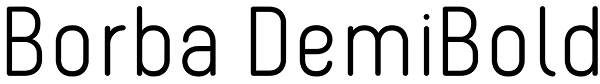 Borba DemiBold Font