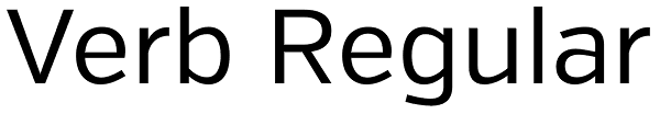 Verb Regular Font