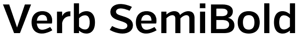 Verb SemiBold Font