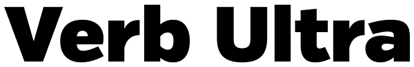 Verb Ultra Font