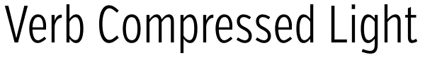 Verb Compressed Light Font