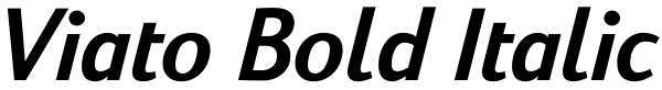 Viato Bold Italic Font