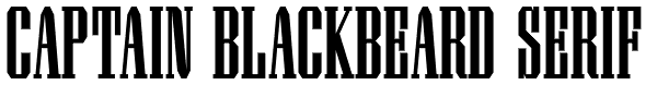 Captain Blackbeard Serif Font