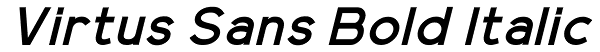 Virtus Sans Bold Italic Font