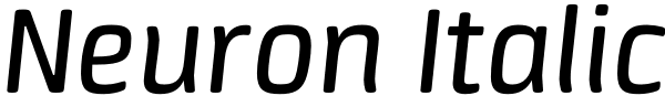 Neuron Italic Font