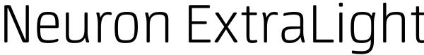 Neuron ExtraLight Font