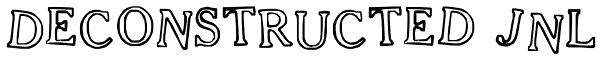 Deconstructed JNL Font