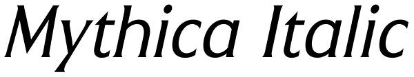 Mythica Italic Font