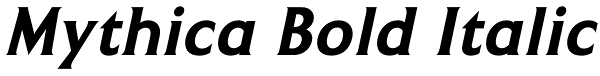 Mythica Bold Italic Font