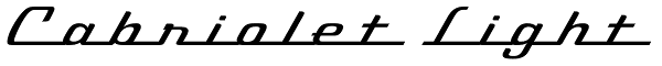 Cabriolet Light Font