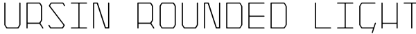 Ursin Rounded Light Font