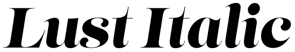 Lust Italic Font