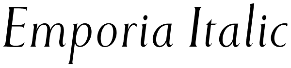 Emporia Italic Font