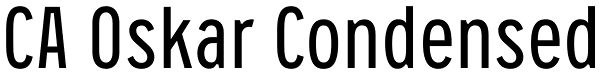 CA Oskar Condensed Font