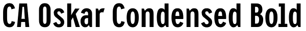 CA Oskar Condensed Bold Font