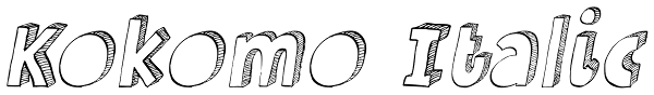 Kokomo Italic Font