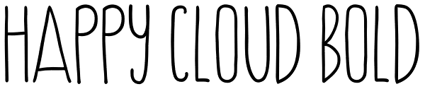 Happy Cloud Bold Font