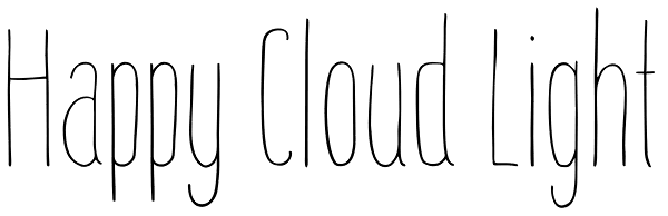 Happy Cloud Light Font