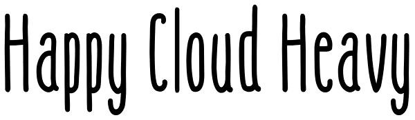 Happy Cloud Heavy Font