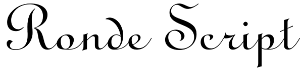 Ronde Script Font