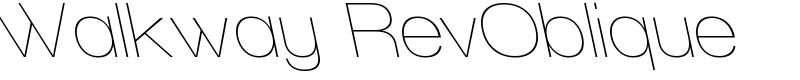 Walkway RevOblique Font