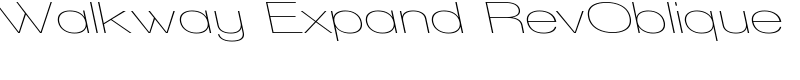 Walkway Expand RevOblique Font