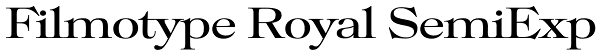 Filmotype Royal SemiExp Font