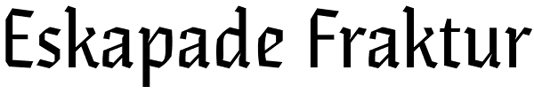 Eskapade Fraktur Font