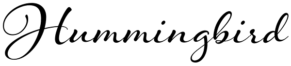 Hummingbird Font