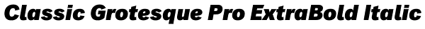 Classic Grotesque Pro ExtraBold Italic Font