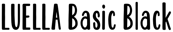 LUELLA Basic Black Font