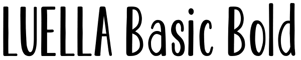 LUELLA Basic Bold Font