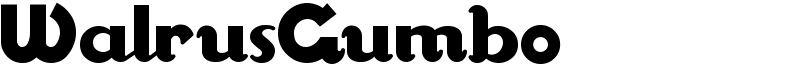 WalrusGumbo Font