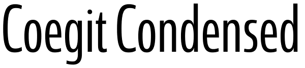 Coegit Condensed Font