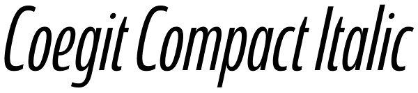 Coegit Compact Italic Font