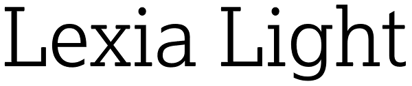 Lexia Light Font