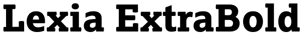 Lexia ExtraBold Font