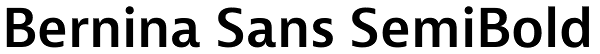 Bernina Sans SemiBold Font