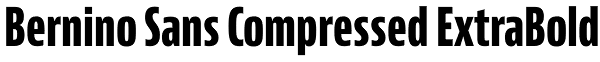 Bernino Sans Compressed ExtraBold Font