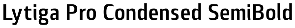 Lytiga Pro Condensed SemiBold Font