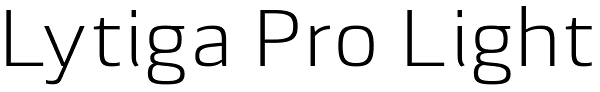 Lytiga Pro Light Font