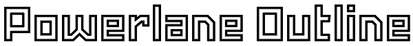 Powerlane Outline Font