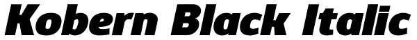 Kobern Black Italic Font