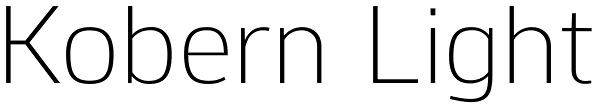 Kobern Light Font