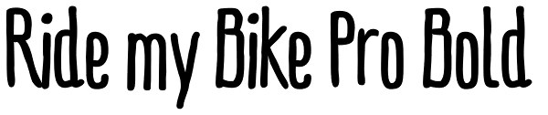 Ride my Bike Pro Bold Font