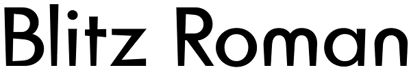 Blitz Roman Font