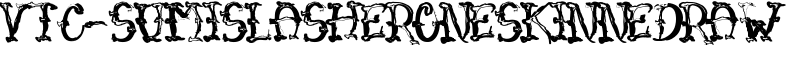 VTC-SumiSlasherOneSkinnedRaw Font